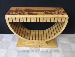 Art Deco Oggee Console Inlay Top 1920 Móveis
