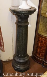Pedestal de mármore francês Coluna Stand de mesa