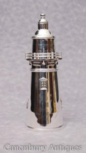 Placa de prata único agitador Misturador de bebidas cocktail de Farol