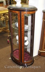 Francês Império de vidro jóias display gabinete bijuteria