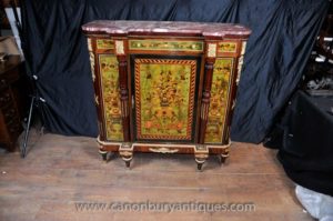 French Empire Guardabouleiro Marquetry Inlay Chest