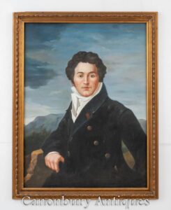 Pintura a óleo escocesa Robert Burns Retrato Poeta National Bard Auld Lang Syne