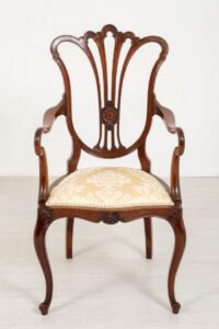 Cadeira de Braço de Hepplewhite - Escultor de Mogno de Jantar