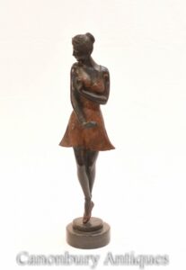 Estátua de bailarina em bronze art déEstátua de bailarina em bronze art déco - dançarina de baléco - dançarina de balé