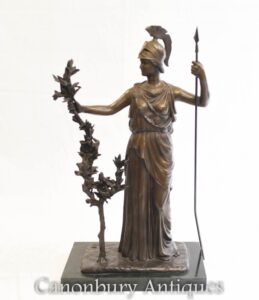 Estátua de Bronze Britannia - Deusa Romana da Bretanha