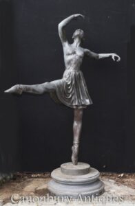 Grande estátua de bronze do bailarino - escultura da bailarina Milo